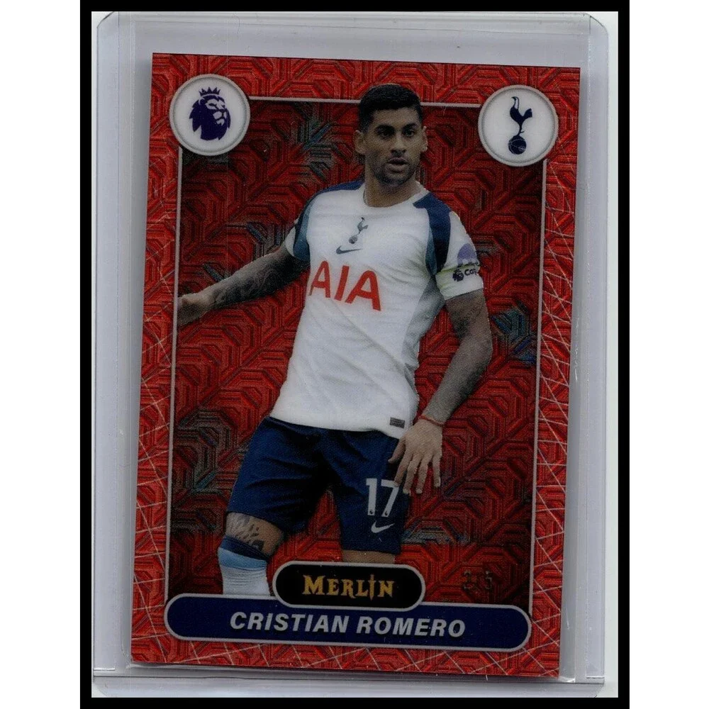 2026 Merlin Premier League Cristian Romero #180 Hotspur Red Mojo =#/5